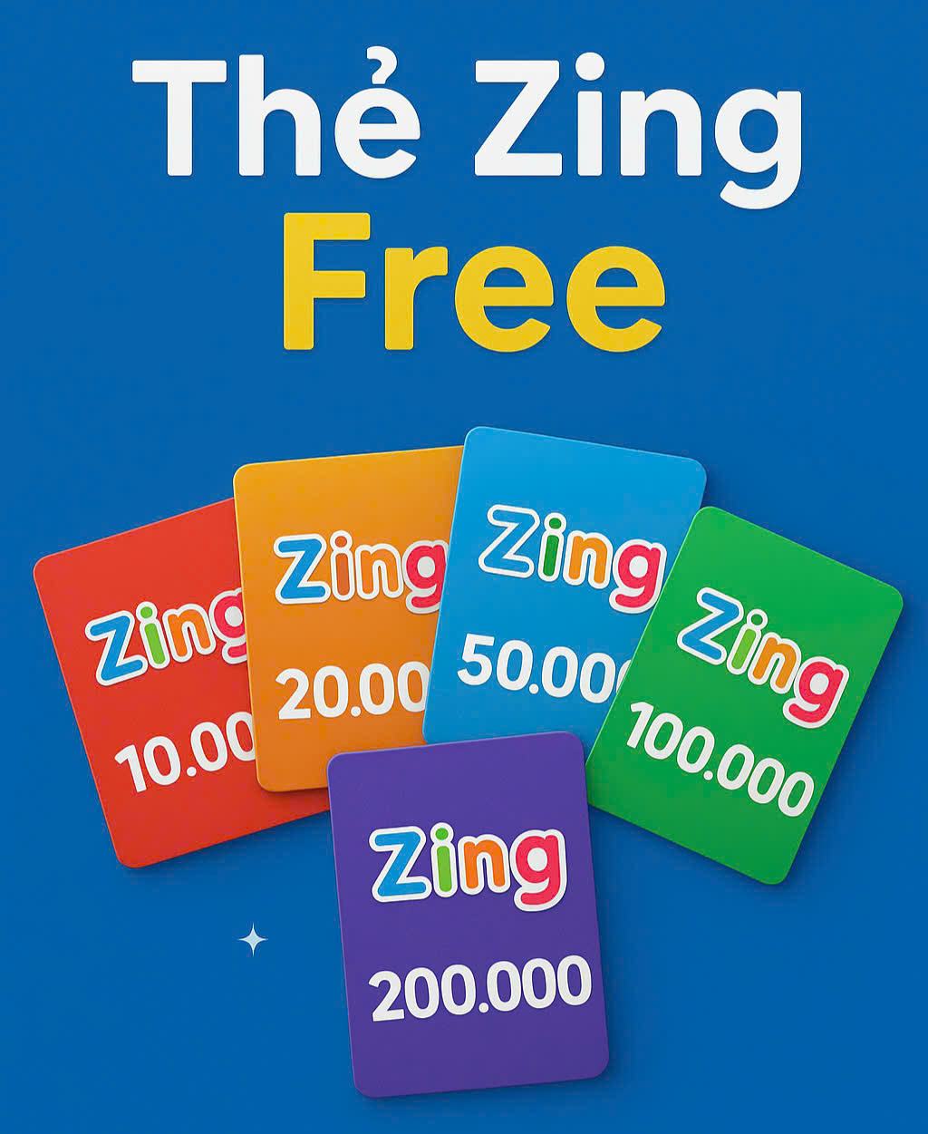 Tặng Card ZING 10k 20k 50k 100k 200k Miễn Phí 2025