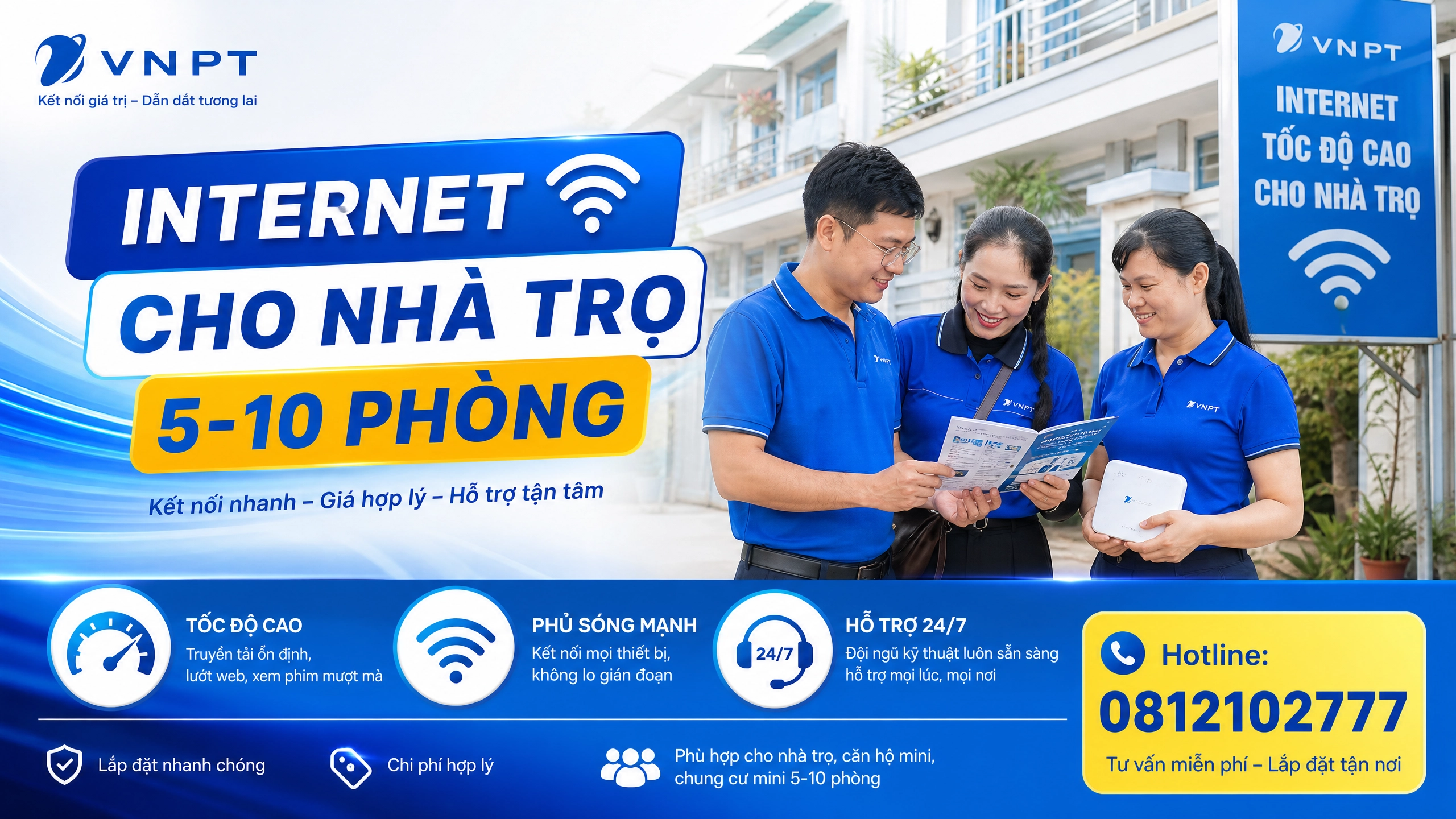 Internet Cho Nhà Trọ 5-10 Phòng