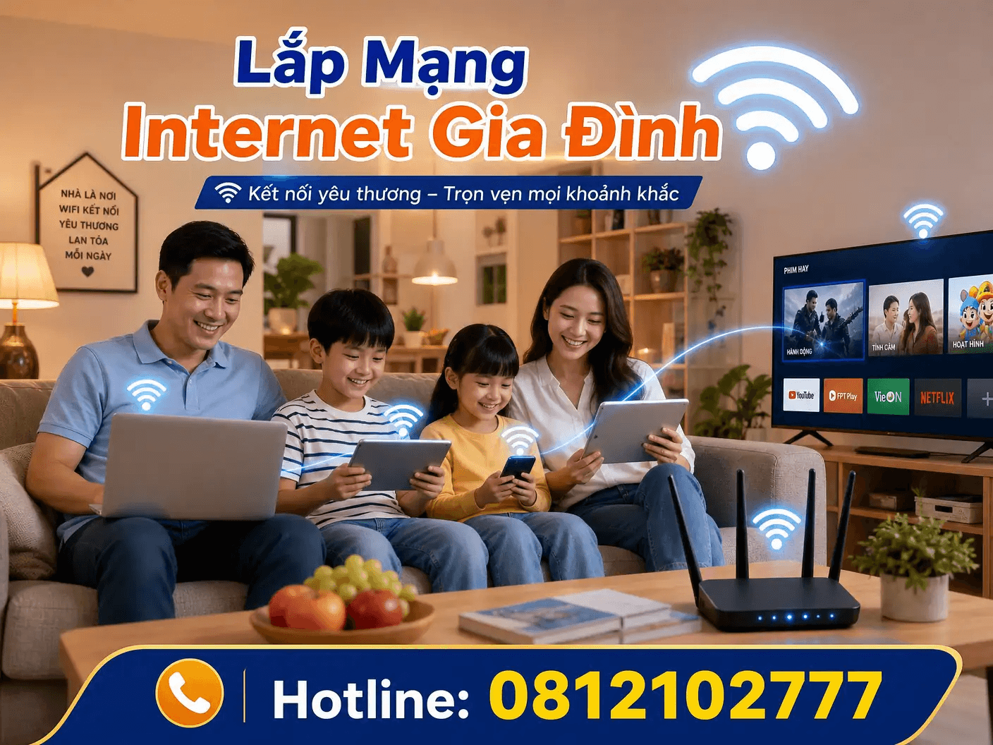 Lắp Mạng Internet cho Gia Đình