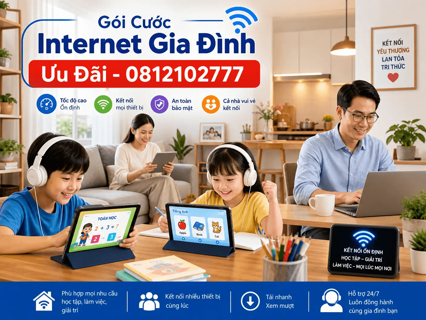 Lắp Mạng Internet cho Gia Đình