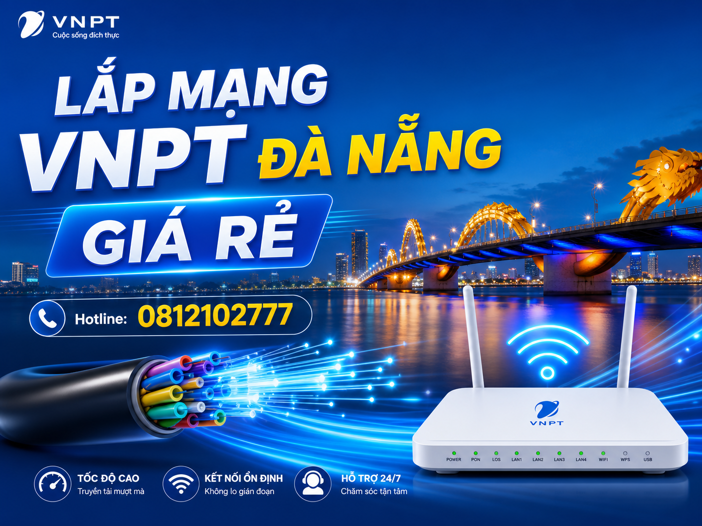 Lắp Mạng VNPT Giá Rẻ Tại Đà Nẵng
