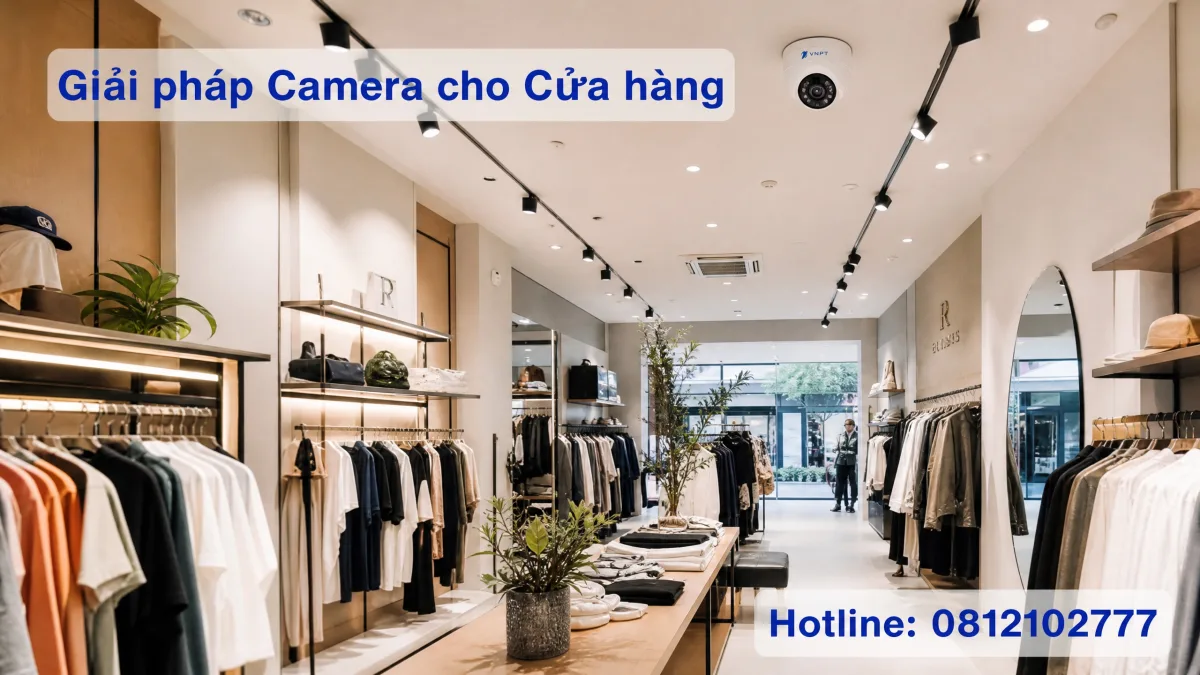 Lắp đặt Camera giám sát cho cửa hàng
