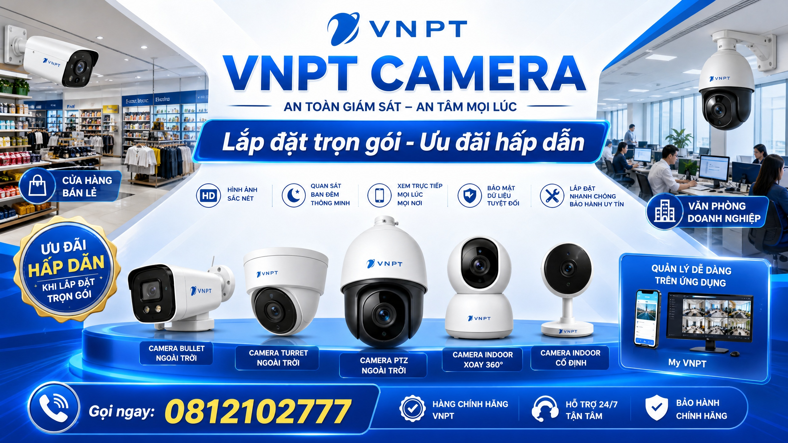 Lắp đặt Camera giám sát cho cửa hàng
