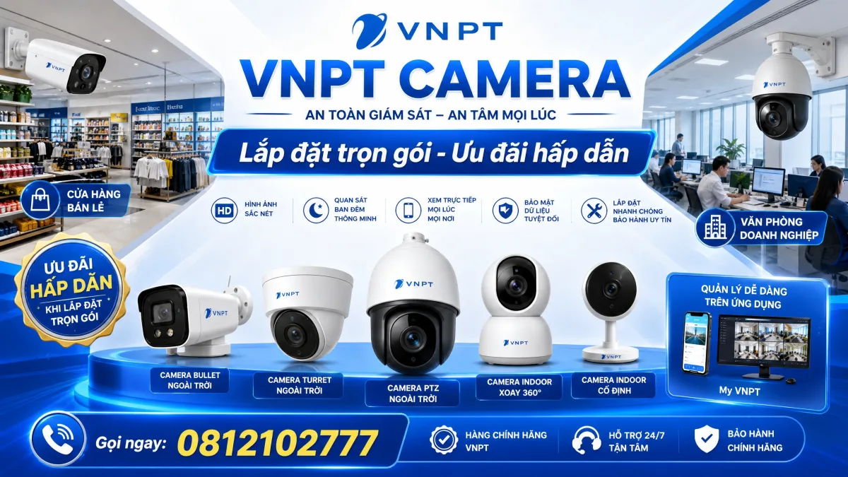 Lắp đặt Camera giám sát cho cửa hàng