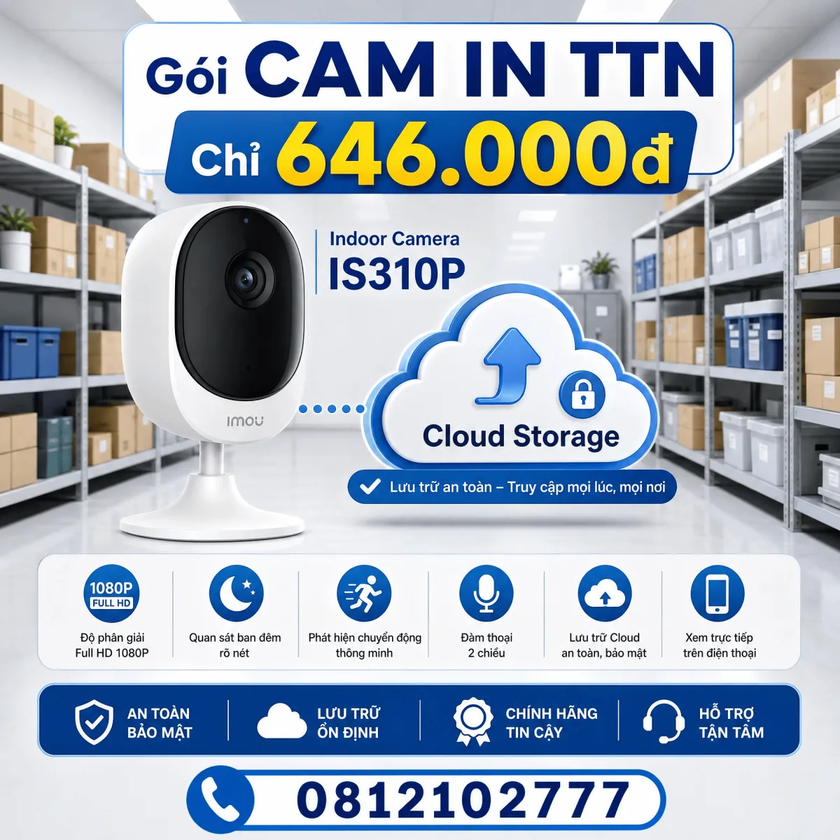 Gói Cước Camera Nhà Kho Chuyên Nghiệp