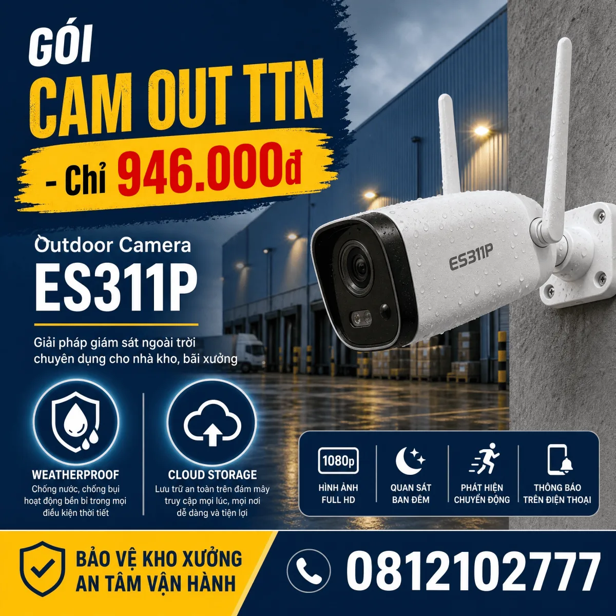Gói Cước Camera Nhà Kho Chuyên Nghiệp