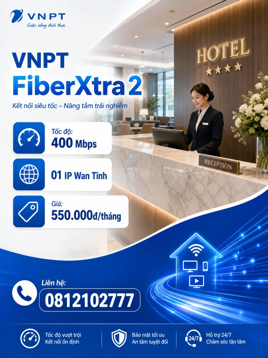Lắp mạng cho khách sạn mini