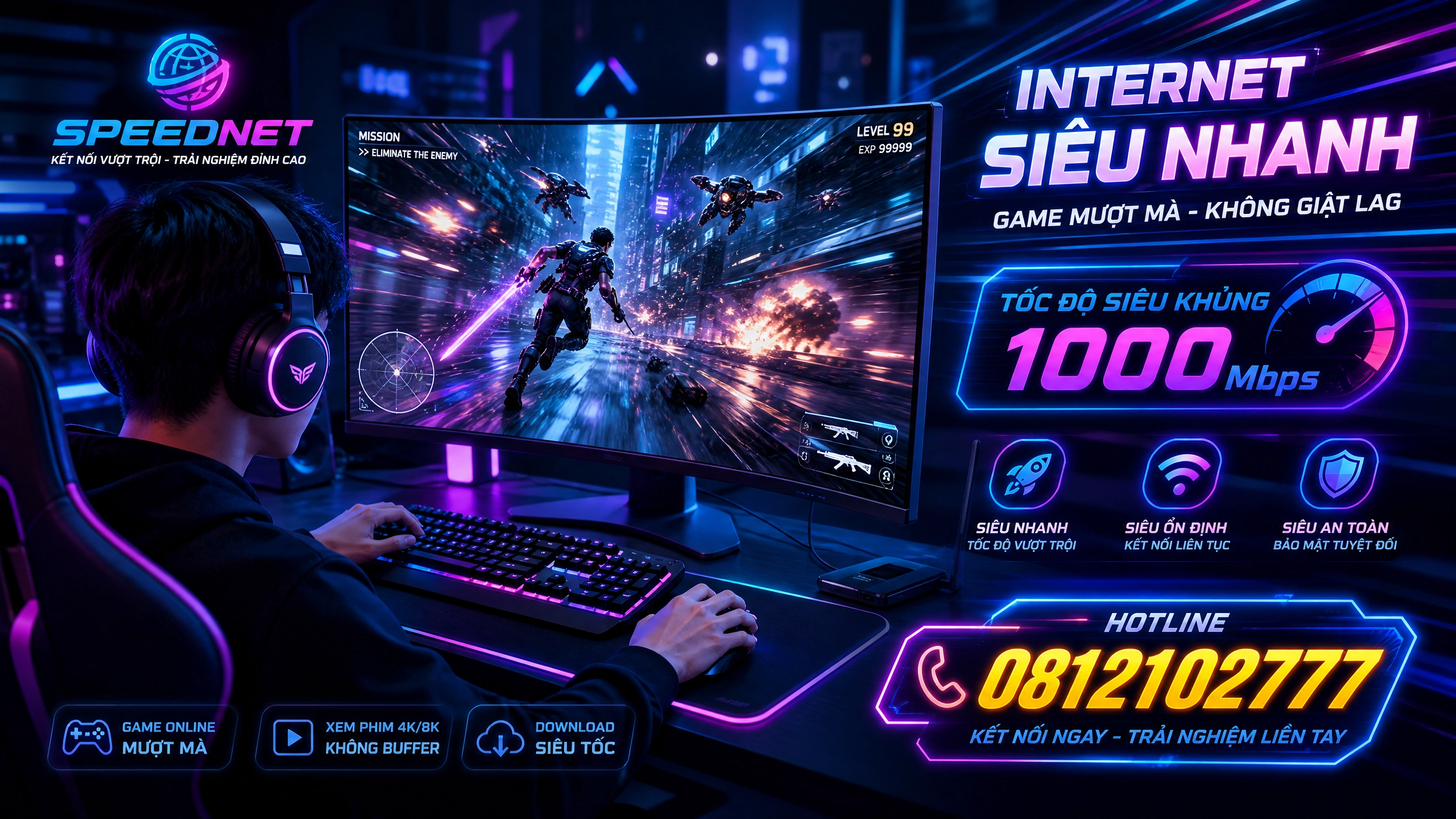 Mạng VNPT cho game thủ