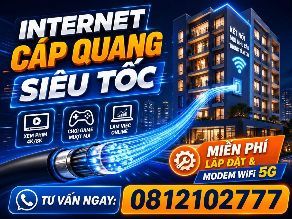 Lắp mạng internet cho căn hộ