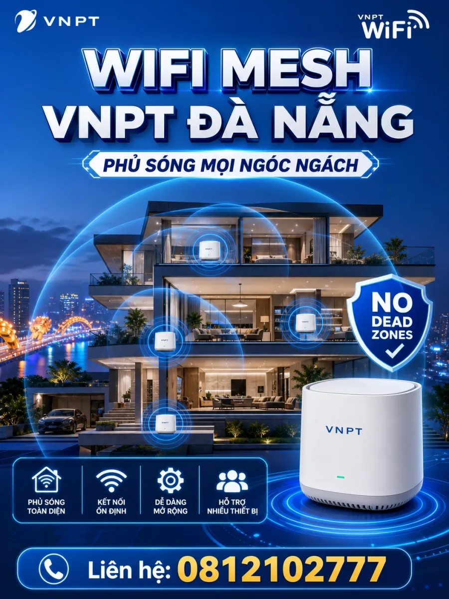  Lắp WiFi VNPT Đà Nẵng